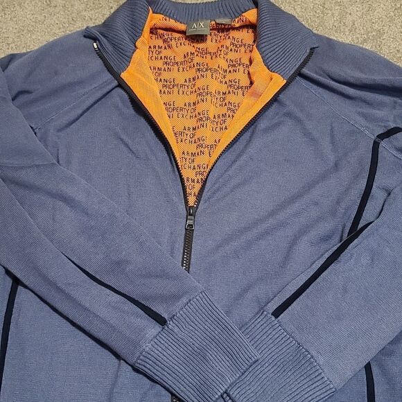 A/X Armani Exchange Blue Cardigan Size XL - Picture 5 of 9